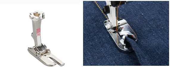 Pied presseur rabatteur