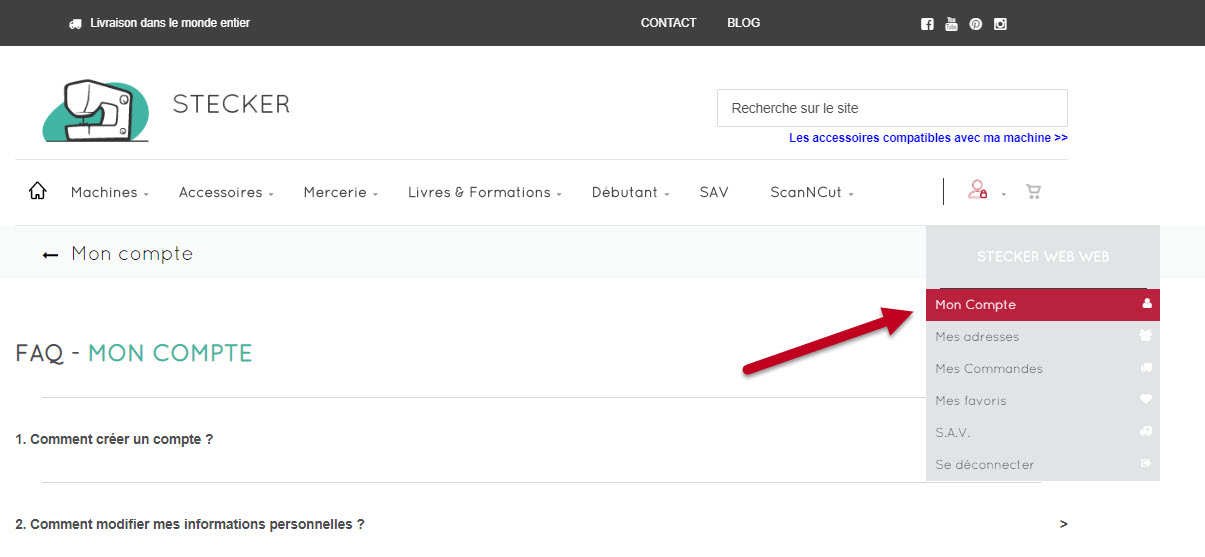 Accès à mes informations personnelles
