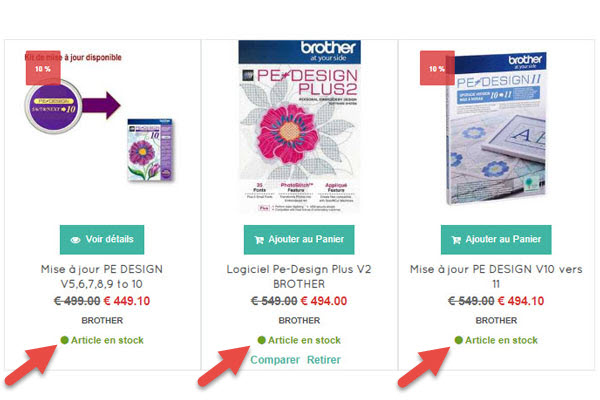 Niveau de stock dans le rayon