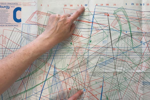 Planche à patrons de couture