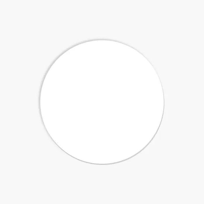 Aimant sublimable rond 6,4cm Blanc Gloss Aimant sublimable rond 6,4cm Blanc Gloss