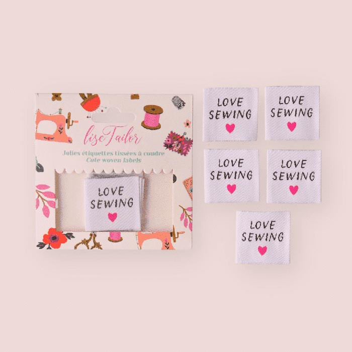 Applications à coudre "Love Sewing" Lise Tailor Applications à coudre "Love Sewing" Lise Tailor