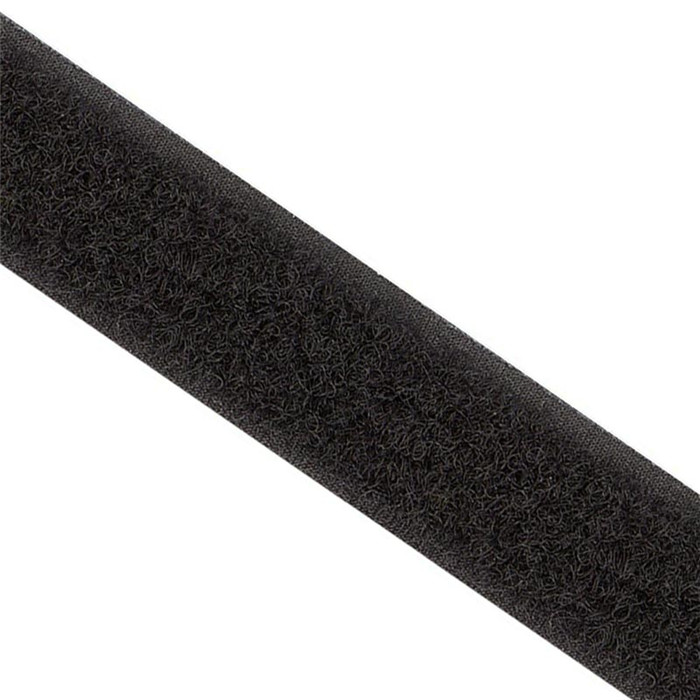 Auto-agrippant à coudre noir 16mm - Velours au mètre Auto-agrippant à coudre noir 16mm - Velours au mètre