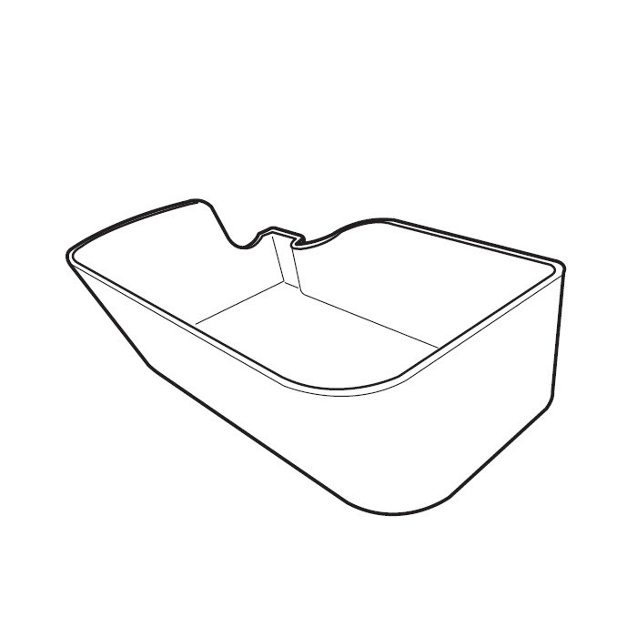 Bac à déchets surjeteuse JANOME AirThread 2000D Bac à déchets surjeteuse JANOME AirThread 2000D