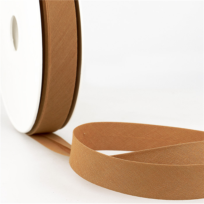 Biais étroit 20mm beige foncé au mètre Biais étroit 20mm beige foncé au mètre