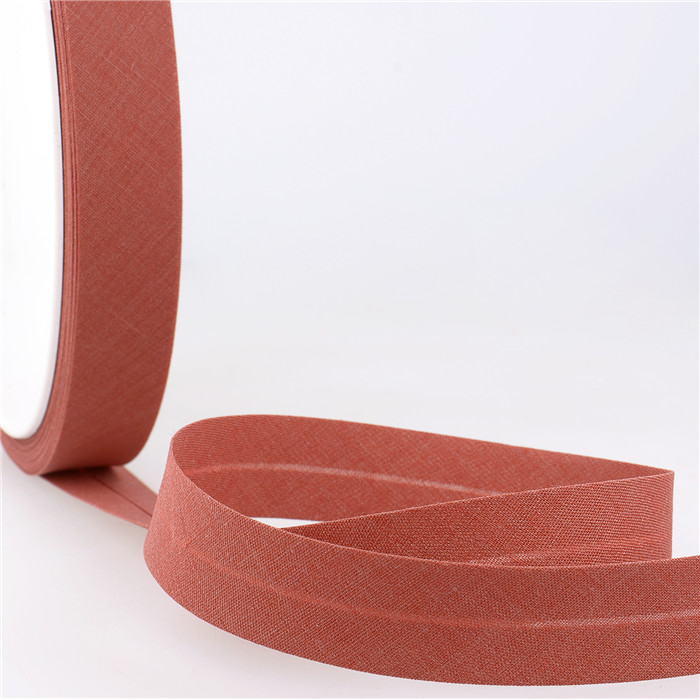Biais étroit 20mm rouille clair au mètre Biais étroit 20mm rouille clair au mètre