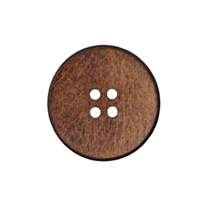 Bouton 4 trous cuir recyclé 23mm Bouton 4 trous cuir recyclé 23mm