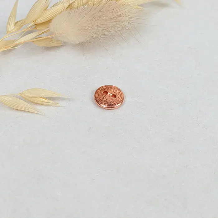 Bouton métal étoile cuivre 11mm Bouton métal étoile cuivre 11mm