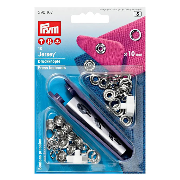 Bouton pression 10mm argenté Prym Bouton pression 10mm argenté Prym