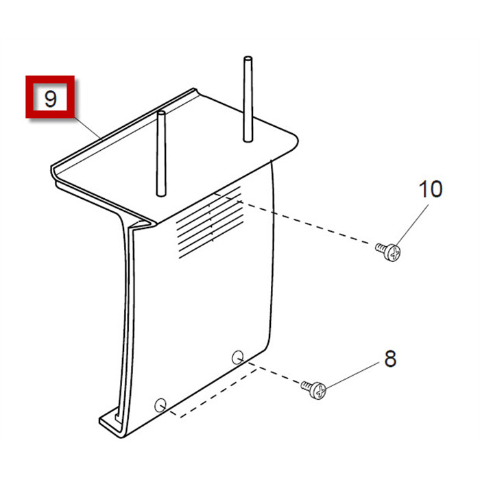 Capot arrière, porte bobine Janome/Elna Capot arrière, porte bobine Janome/Elna