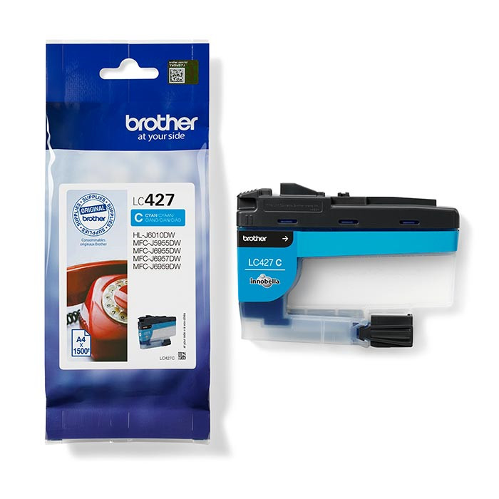 Cartouche d'encre Cyan LC427C Brother PrintModa Cartouche d'encre Cyan LC427C Brother PrintModa