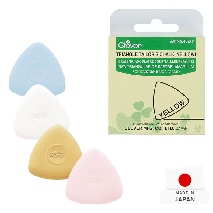 Craie tailleur triangle jaune Clover Craie tailleur triangle jaune Clover