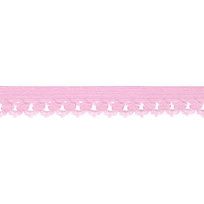 Elastique lingerie 12mm rose clair au mètre Elastique lingerie 12mm rose clair au mètre