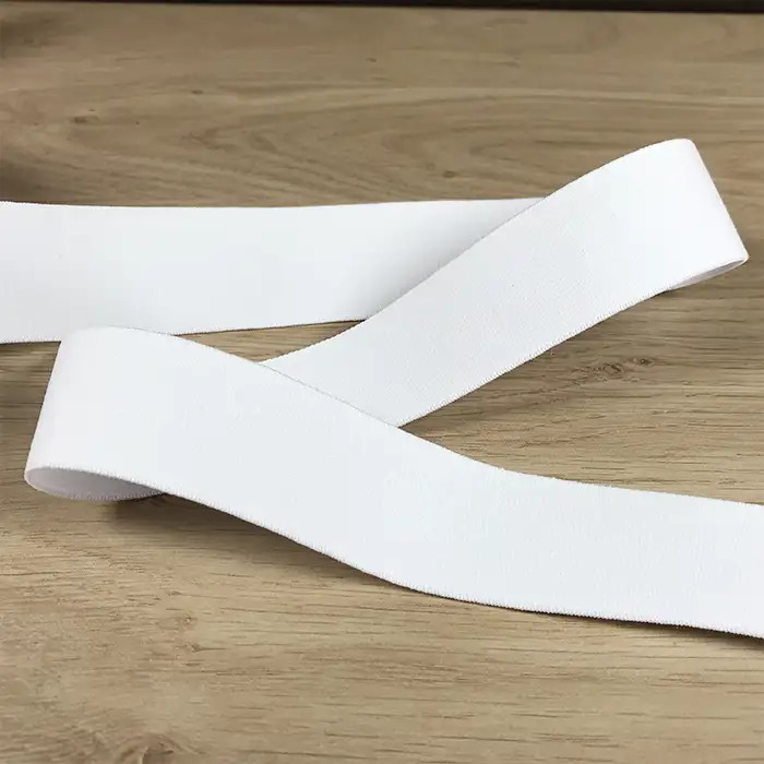 Elastique lingerie pour boxer 30mm blanc au mètre Elastique lingerie pour boxer 30mm blanc au mètre