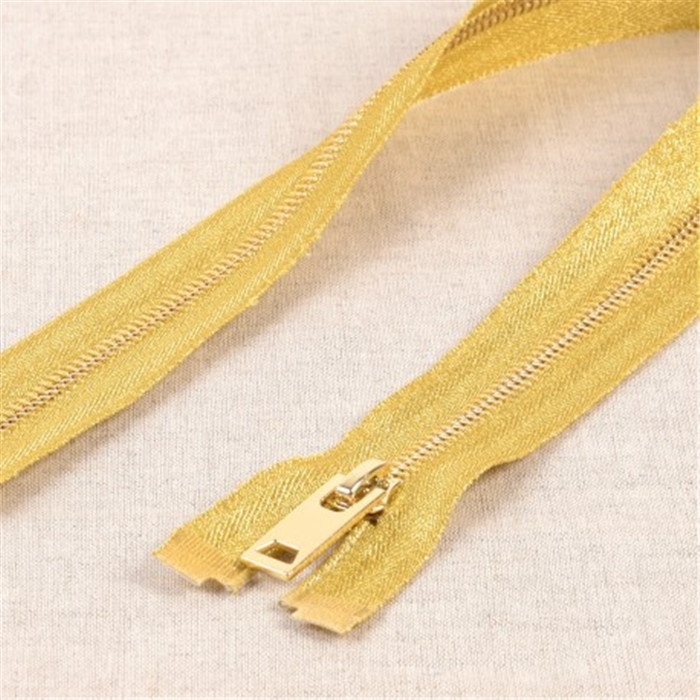 Fermeture à glissière brillante séparable 55 cm Or Fermeture à glissière brillante séparable 55 cm Or