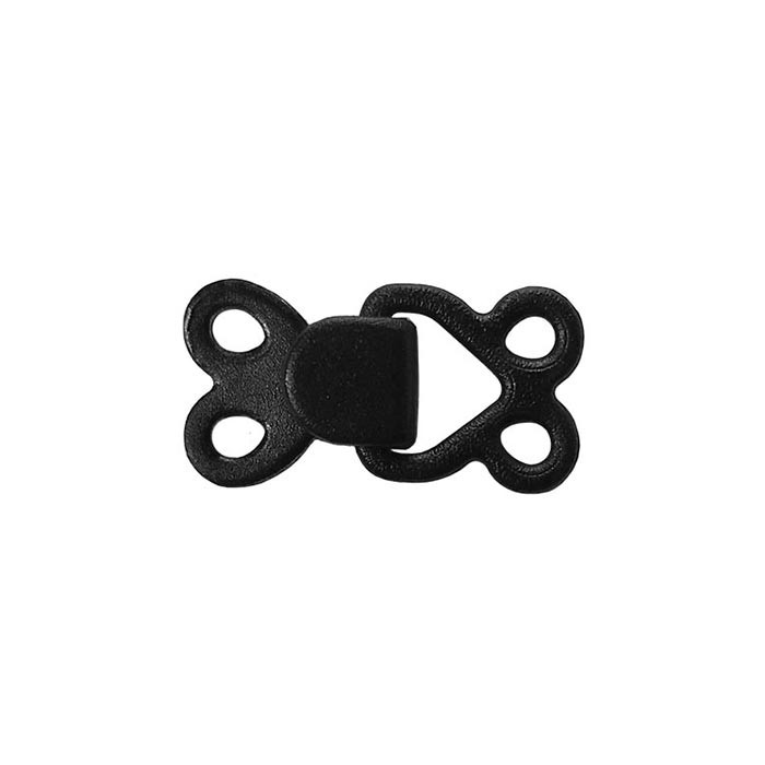 Fermeture papillon noir 11mm Fermeture papillon noir 11mm