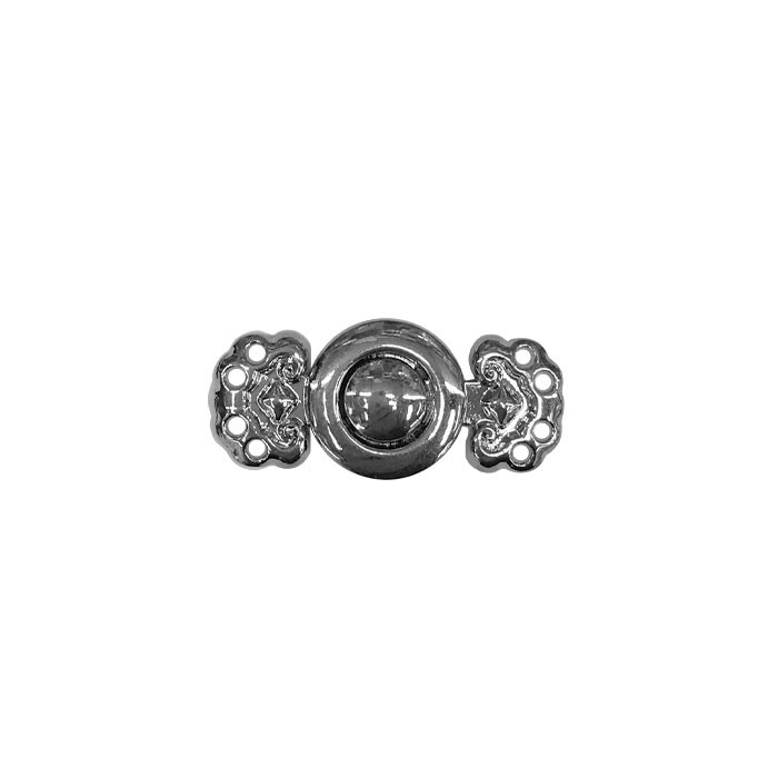 Fermoir fantaisie 28mm métal argent Fermoir fantaisie 28mm métal argent