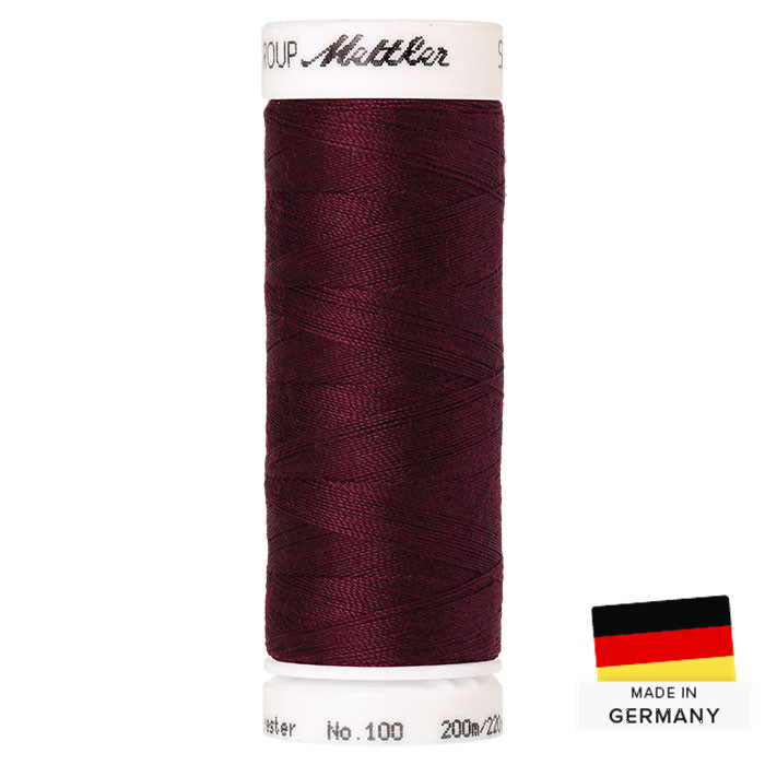 Fil à coudre Mettler Seralon Polyester 200m 0109 rouge ébène Fil à coudre Mettler Seralon Polyester 200m 0109 rouge ébène