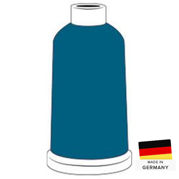 Fil broder Madeira Rayon 40 1000m 1296 bleu truquoise foncé Fil broder Madeira Rayon 40 1000m 1296 bleu truquoise foncé