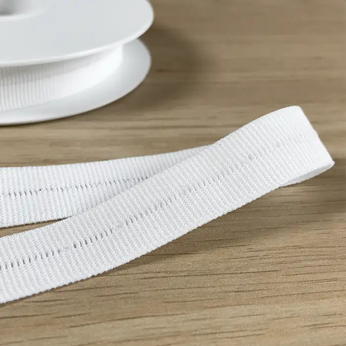 Ganse élastique 15mm blanc /m Ganse élastique 15mm blanc /m