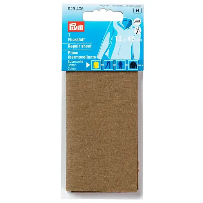 Pièce thermocollante 12x45cm brune PRYM Pièce thermocollante 12x45cm brune PRYM