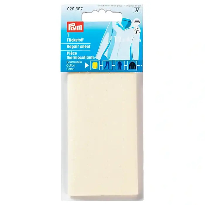 Pièce thermocollante 12x45cm écrue Prym Pièce thermocollante 12x45cm écrue Prym
