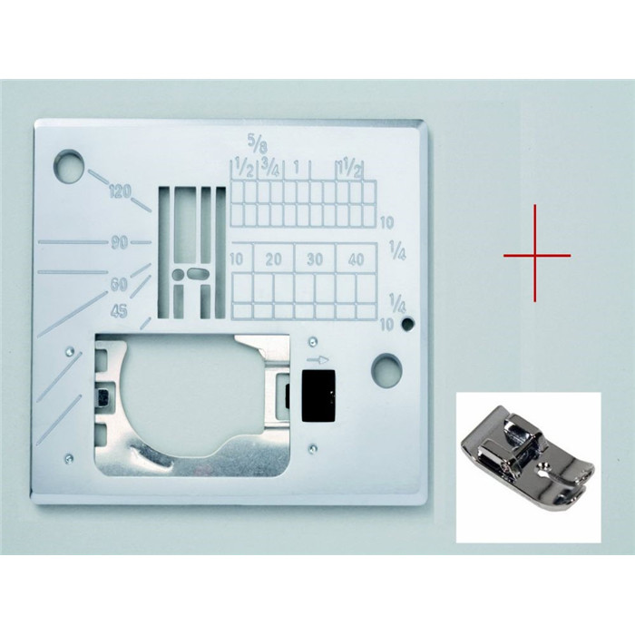 Pied pour point droit, jeans + plaque Pied pour point droit, jeans + plaque