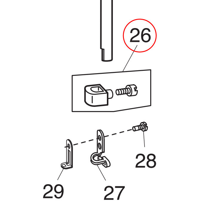 Pince aiguille Janome 1600P et HD9 Pince aiguille Janome 1600P et HD9