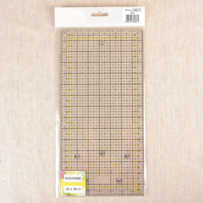 Règle patchwork 15x30cm MEDIAC Règle patchwork 15x30cm MEDIAC