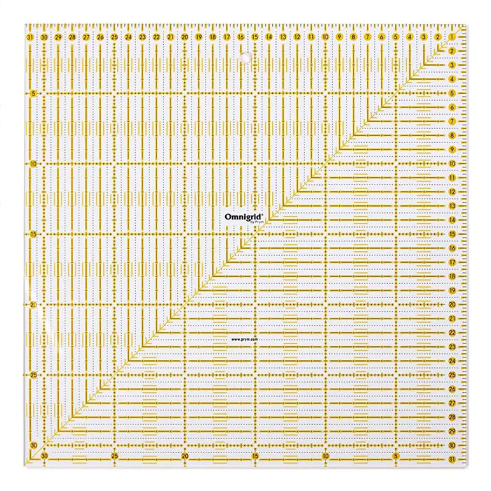 Règle universelle Omnigrid 31,5 x 31,5cm Règle universelle Omnigrid 31,5 x 31,5cm
