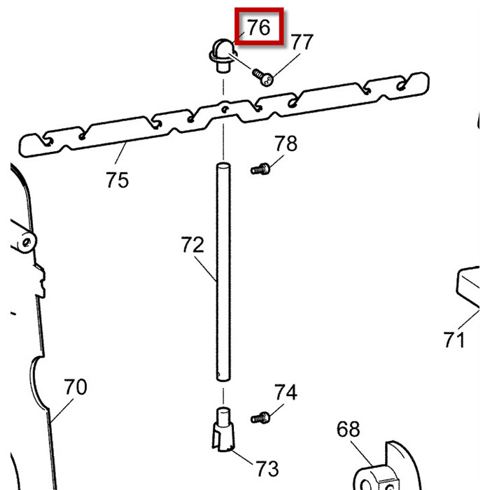 Support plastique guide fil Support plastique guide fil