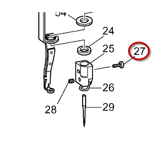 Vis maintien guide-fil Brother PR/VR Vis maintien guide-fil Brother PR/VR